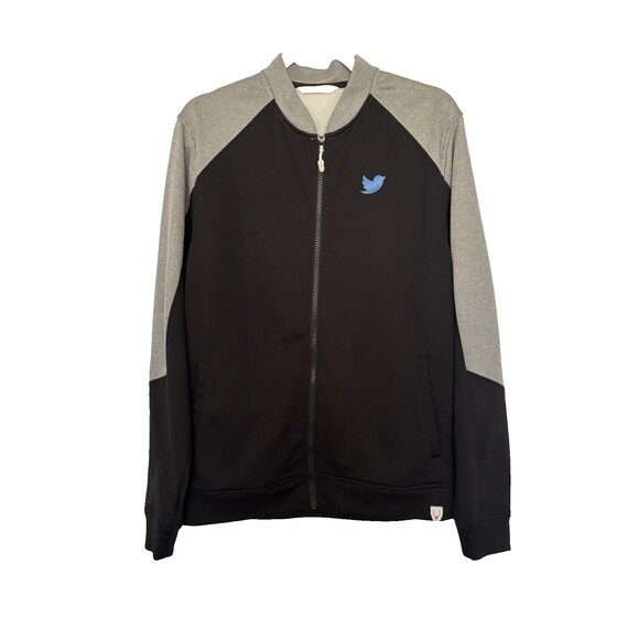 CBUK Cutter & Buck Pop Fly Full Zip Jacket sz M Black and Gray quality and style - Picture 1 of 9